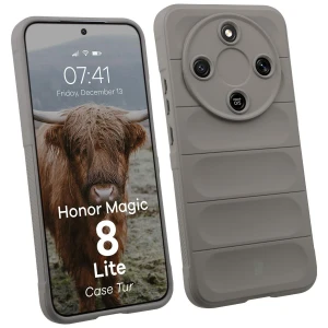 Pancerne etui Bizon Case Tur do Honor Magic8 Lite, jasnoszare