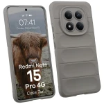 Pancerne etui Bizon Case Tur do Xiaomi Redmi Note 15 Pro 4G, jasnoszare