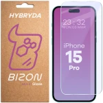 Elastyczne szkło hybrydowe Bizon Hybrid Mule do iPhone 15 Pro