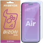 Elastyczne szkło hybrydowe Bizon Hybrid Mule Duo do iPhone Air, 2 sztuki