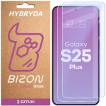 Elastyczne szkło hybrydowe Bizon Hybrid Mule Duo do Galaxy S25 Plus, 2 sztuki