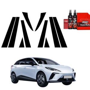 10w1 Czarna folia Grizz Protector na słupki do MG 4 (2025-2026)