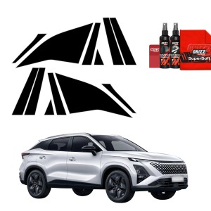 12w1 Czarna folia Grizz Protector na słupki do OMODA 5 Hybrid (2025-2026)