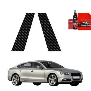2w1 Folia karbonowa na słupki Grizz Protector do Audi A5 8T SUV 5D (2007-2016)