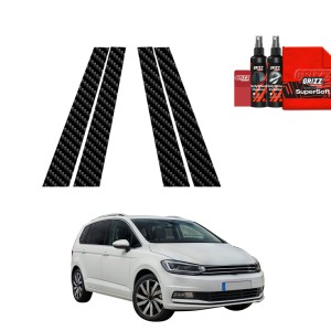 4w1 Folia karbonowa na słupki Grizz Protector do Volkswagen Touran II MPV 5D (2016)
