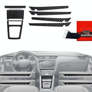 Folia do wnętrza Skoda Octavia 3 (2017-2020) Grizz Protector 8w1 Karbonowa Połyskująca
