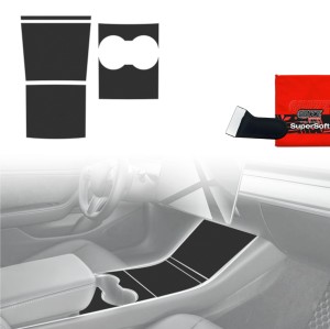 Folia do wnętrza Tesla Model 3 (2017-2020) Grizz Protector 4w1 Czarna Antyodciskowa
