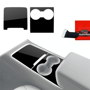Folia do wnętrza Tesla Model 3 (2021-2025) Grizz Protector 2w1 Czarna Połyskująca