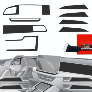 Folia do wnętrza Volkswagen Passat B9 12,9" (2024-2025) Grizz Protector 8w1 Czarna Antyodciskowa