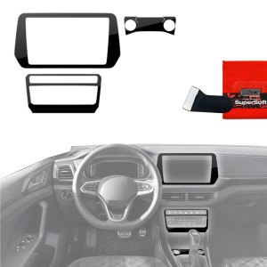 Folia do wnętrza Volkswagen T-Cross (2025-2026) Grizz Protector 4w1 Czarna Połyskująca