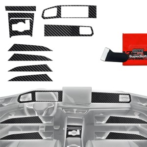 Folia do wnętrza Volkswagen Tiguan 3 (2024-2026) Grizz Protector 8w1 Karbonowa Połyskująca