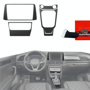 Folia do wnętrza Volkswagen T-Roc R-Line (2025-2026) Grizz Protector 4w1 Czarna Antyodciskowa
