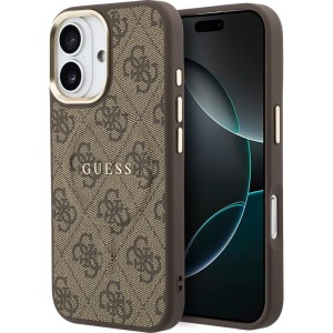 Etui Guess Hardcase 4G Classic MagSafe do iPhone 17, brązowe