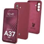 Silikonowe etui Bizon Soft Case do Galaxy A37 5G, ciemnofioletowe