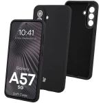 Silikonowe etui Bizon Soft Case do Galaxy A57 5G, czarne