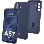 Silikonowe etui Bizon Soft Case do Galaxy A57 5G, ciemnoniebieskie
