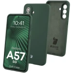 Silikonowe etui Bizon Soft Case do Galaxy A57 5G, ciemnozielone