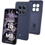 Silikonowe etui Bizon Soft Case do Xiaomi Redmi Note 15 / POCO M8 5G, ciemnoniebieskie