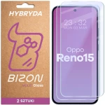 Elastyczne szkło hybrydowe Bizon Hybrid Mule Duo do Oppo Reno 15, 2 sztuki