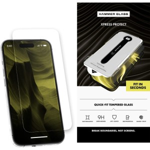 Szkło hartowane Hammer Glass XPress Protect z aplikatorem do iPhone 16 Pro Max