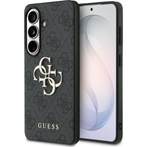 Etui Guess Hardcase Leather do Galaxy S26, czarne z Big Logo Guess