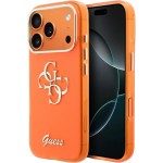 Etui Guess IML Logo do iPhone 17 Pro Max, pomarańczowe Big Logo