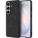 Etui skórzane Mercedes-Benz Leather Vintage Logo do Galaxy S26 do MagSafe, czarne z eleganckim logo