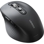 Myszka bezprzewodowa ergonomiczna Ugreen M752, Bluetooth, 2.4GHz USB-A, 5000 DPI, czarna