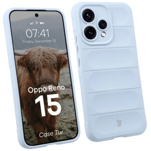 Pancerne etui Bizon Case Tur do Oppo Reno 15, jasnoniebieskie