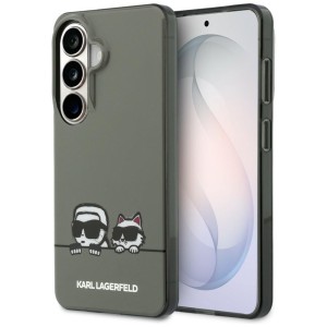 Etui Karl Lagerfeld IML Print MagSafe Peekaboo do Galaxy S26, przydymione z wzorem projektanta i Choupette