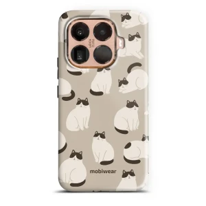 Etui ochronne do Xiaomi 15T Pro, Mobiwear Elite Pro, kawa miau
