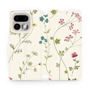 Etui z klapką do Realme 16 Pro Plus 5G, Mobiwear Book, polne kwiaty