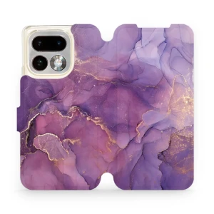 Etui z klapką do Realme 16 Pro 5G, Mobiwear Book, fioletowe