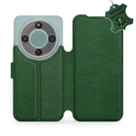 Etui z naturalnej skóry do Honor Magic8 Lite, Mobiwear Leather, zielone