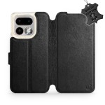 Etui z naturalnej skóry do Realme 16 Pro 5G, Mobiwear Leather, czarne