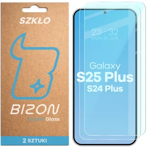 Szkło hartowane Bizon Glass Clear Duo do Galaxy S25 Plus / S24 Plus, 2 sztuki