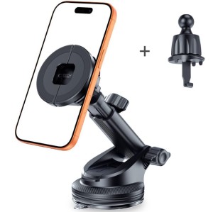 Uchwyt samochodowy Tech-Protect N62 uniwersalny, montaż na szybie / desce / kratce nawiewu, czarny