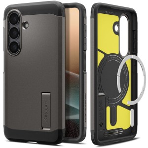 Etui Spigen Tough Armor Mag do MagSafe do Galaxy S26, szare