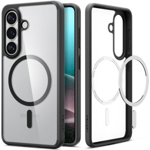 Etui Spigen Ultra Hybrid Mag do MagSafe do Galaxy S26 Plus, przezroczysto-czarne