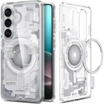Etui Spigen Ultra Hybrid Mag do MagSafe do Galaxy S26, biało-szare (Zero One)