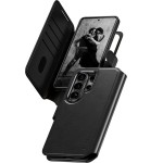 Etui z klapką CARE by PanzerGlass Tango 2w1 Wallet do Galaxy S26 Ultra, do MagSafe, czarne