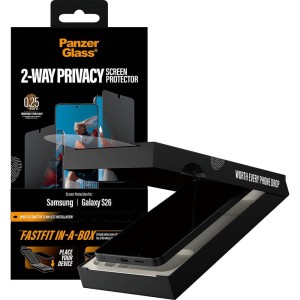 Szkło prywatyzujące z aplikatorem PanzerGlass 2-Way Privacy Ultra-Wide Fit FastFit do Galaxy S26