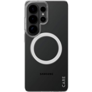 Etui CARE by PanzerGlass SL1M do MagSafe do Galaxy S26 Ultra, przezroczysto-białe