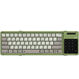 Kompaktowa klawiatura składana, Bluetooth z Touchpadem, Nillkin Pocket Keyboard, zielona