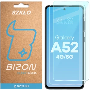 Szkło hartowane Bizon Glass Clear Duo do Galaxy A52, 2 sztuki