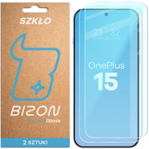 Szkło hartowane Bizon Glass Clear Duo do OnePlus 15, 2 sztuki