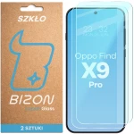 Szkło hartowane Bizon Glass Clear Duo do Oppo Find X9 Pro, 2 sztuki