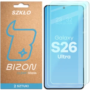 Szkło hartowane Bizon Glass Clear Duo do Galaxy S26 Ultra, 2 sztuki