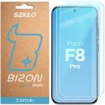 Szkło hartowane Bizon Glass Clear Duo do Xiaomi POCO F8 Pro, 2 sztuki