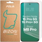 Folia hydrożelowa na ekran Bizon Film Hydrogel Front do Xiaomi Redmi Note 15 Pro 5G / 15 Pro Plus 5G / POCO M8 Pro 5G, 1 sztuka